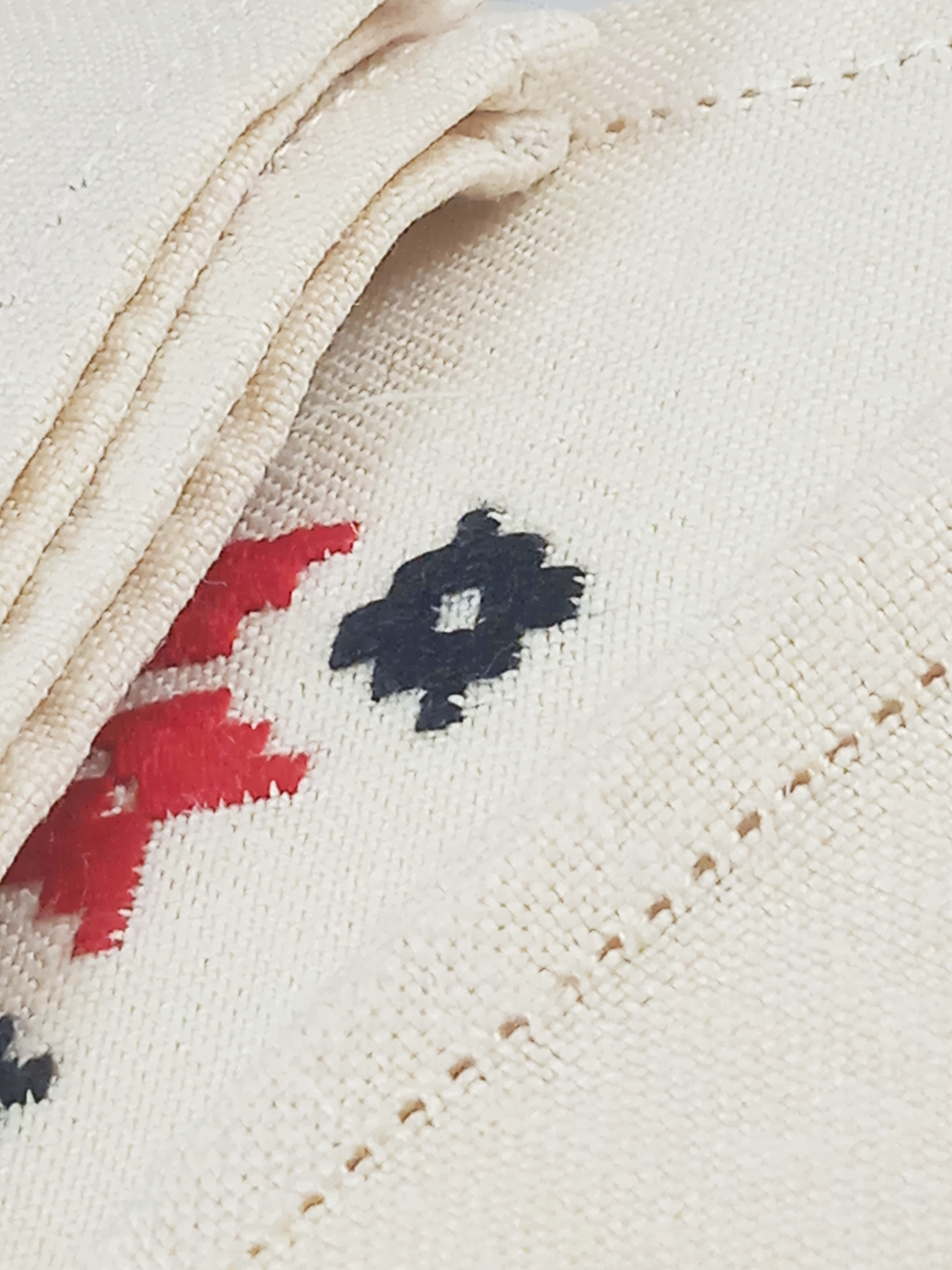 6 serviettes de table en lin et broderie traditionnelle espagnole