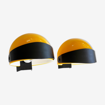 A Pair of 1970s Visir wall lamps by Lennart Centervall for IKEA