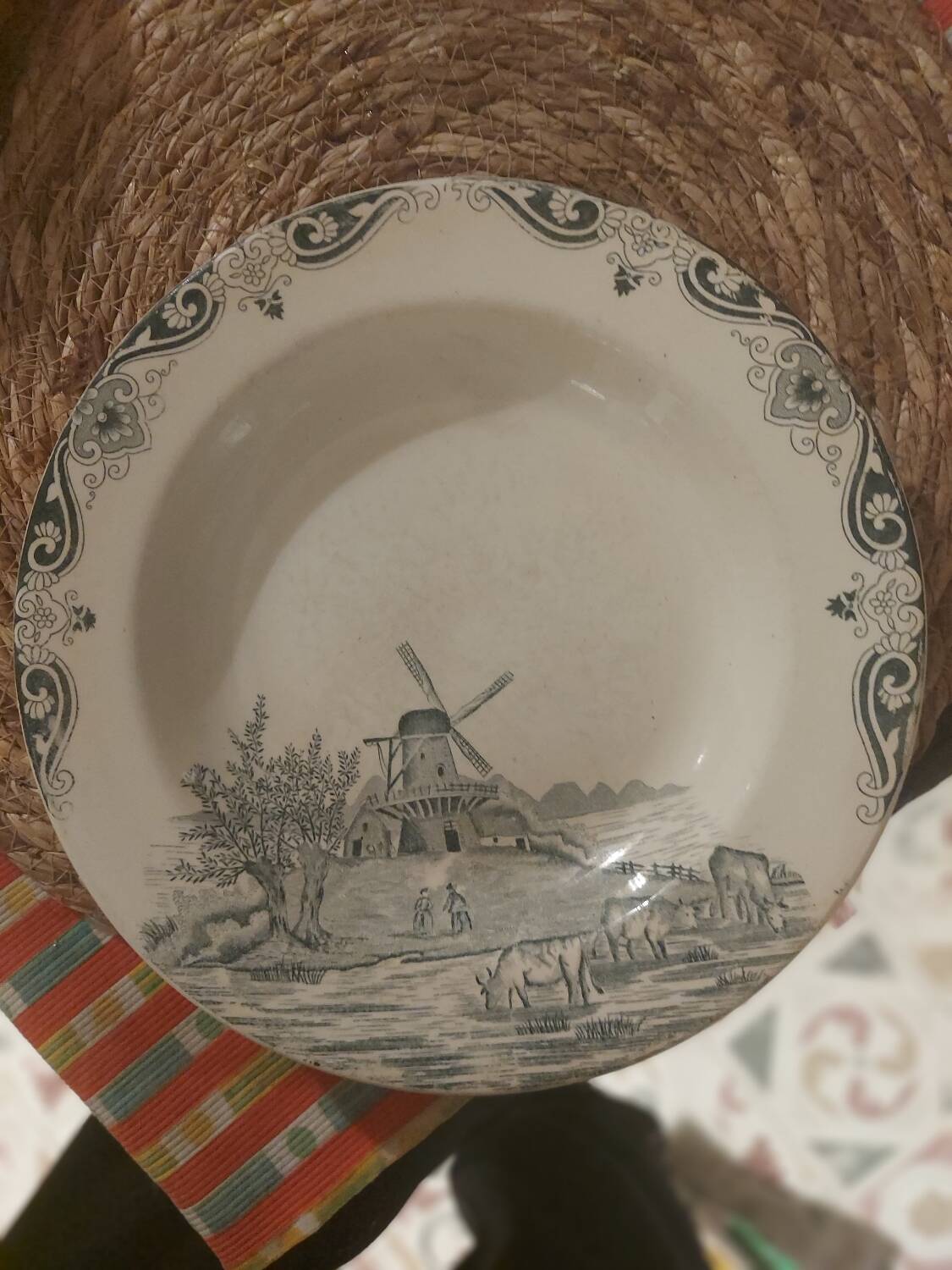 3 Delf iron earth plates