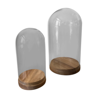 Series of 2 glass globes
