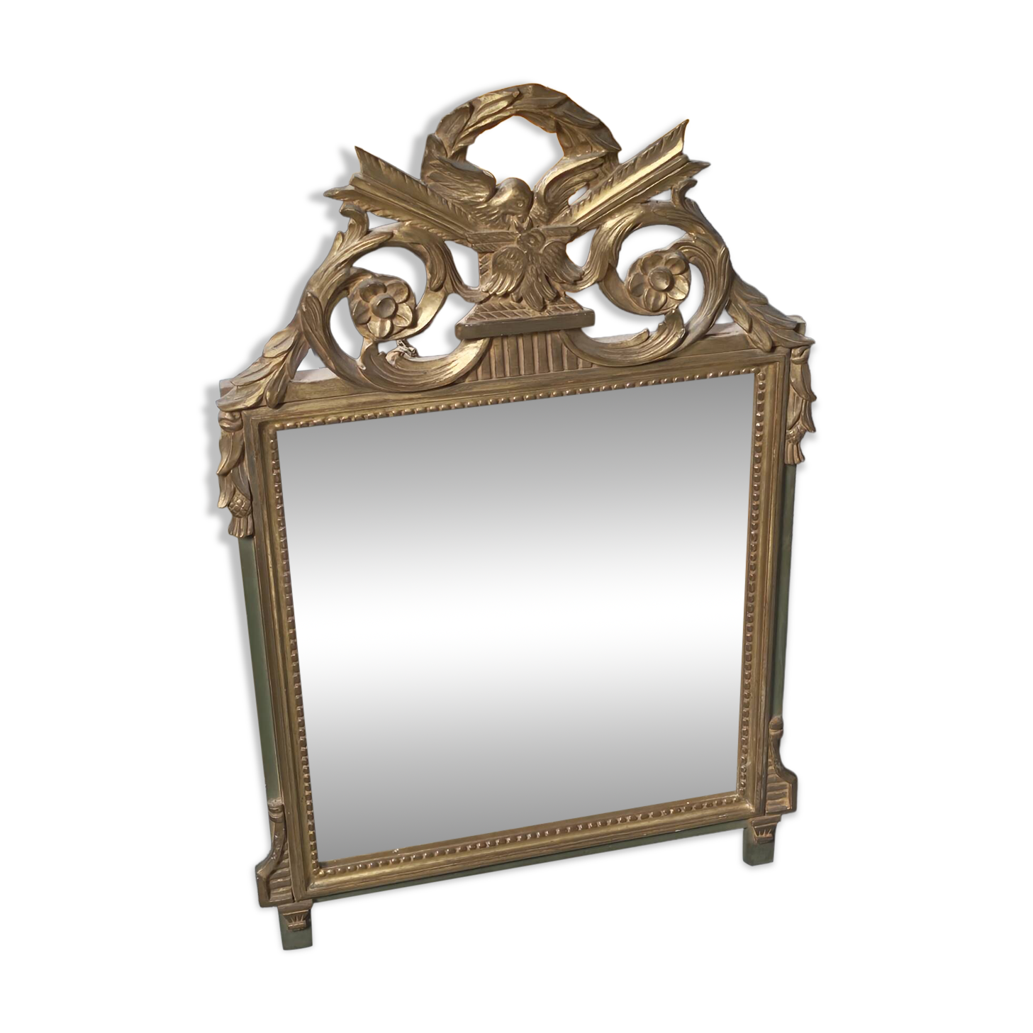 Miroir de table  en bois doré style Louis XVI