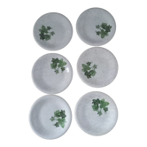 Set of 6 ceramic plates