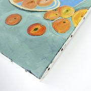 Oil painting: still life with apples, 80s