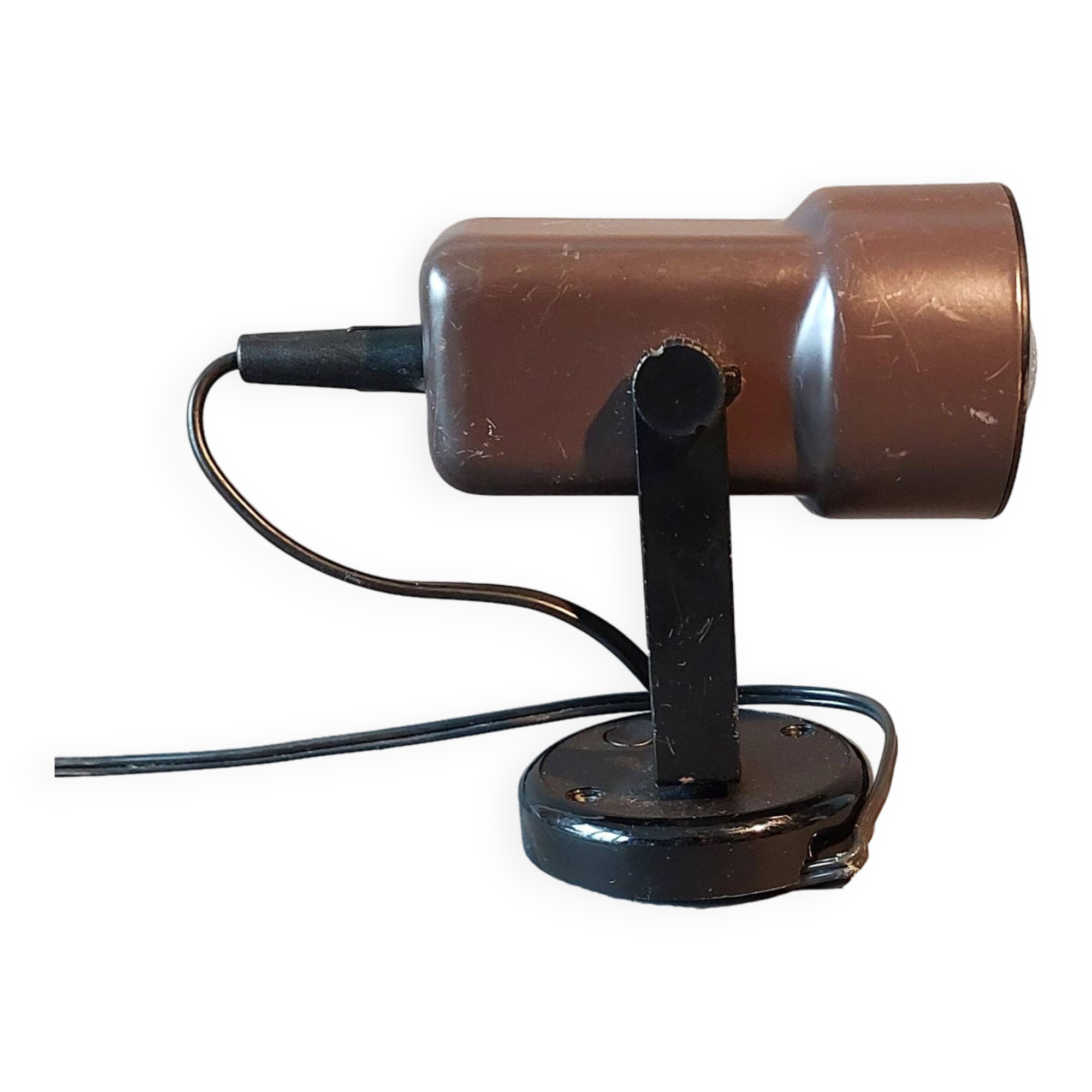 West Germany adjustable wall light in brown metal vintage 1960/1970.