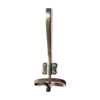 Patère ou porte manteau ancien - métal brossé