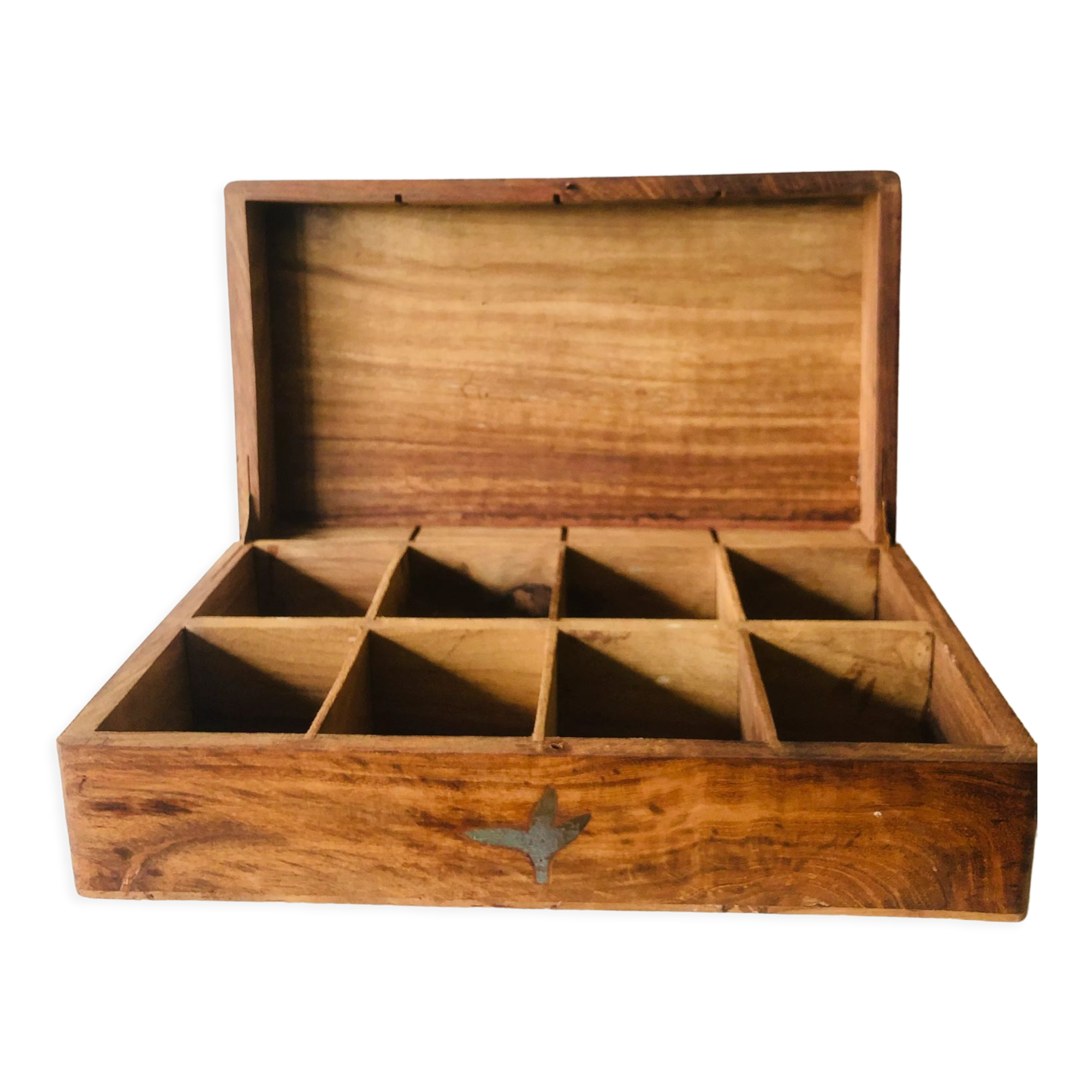 Wooden box with lockers