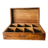 Wooden box with lockers