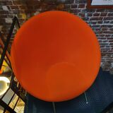 Fauteuil orange Habitat vintage par Philip Treacy