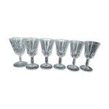 Set de 6 anciens verres à digestif