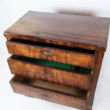 Empire chest of drawers with four drawers of mahogany, 1840s