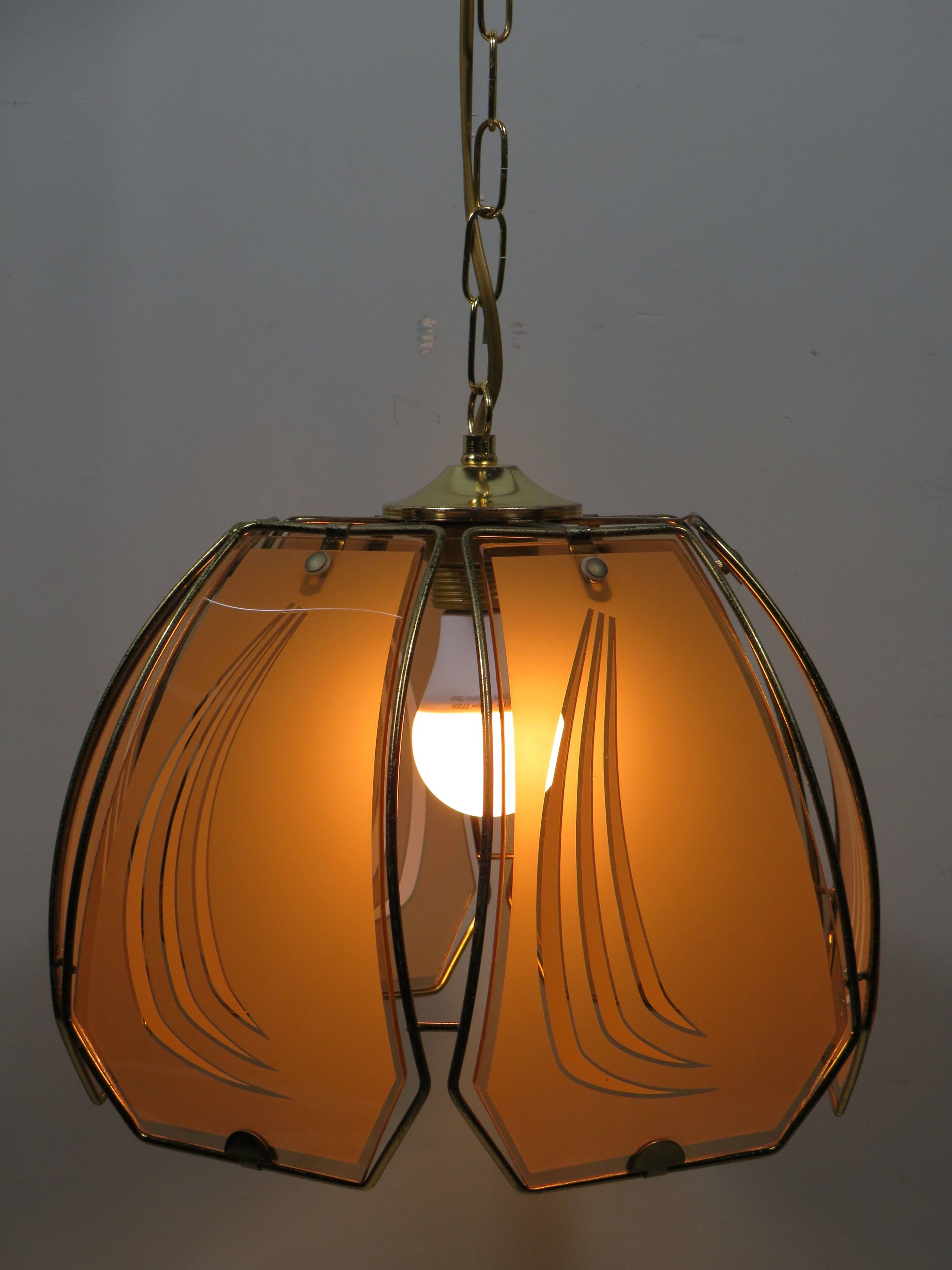 Vintage pendant light, Massive Belgium 1970