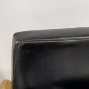 Pierre guariche: vintage 1970 chairs in black skai & beech 70s 19