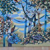 Tapisserie sérigraphiée « La forêt » de  Robert Debiève