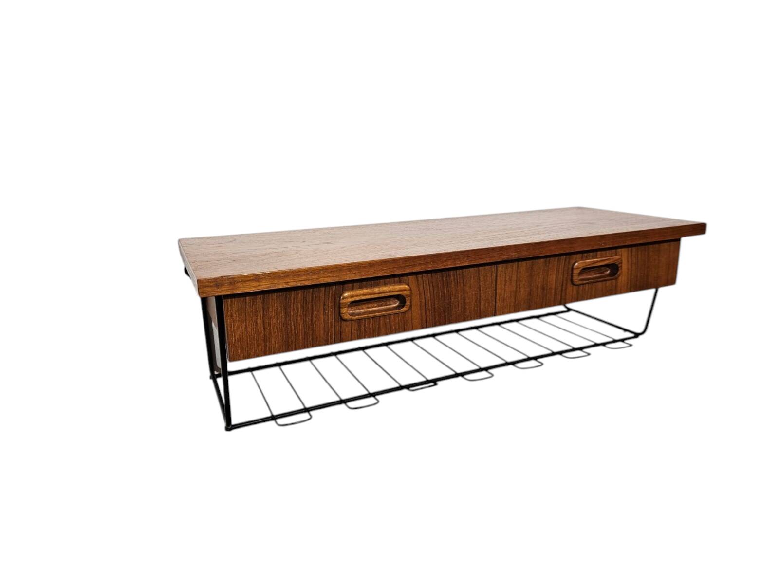 Console table, TEAK shelf, 1960s.