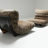 Vintage Marsala set in 'Liberty' fabric by Michel Ducaroy for Ligne Roset.