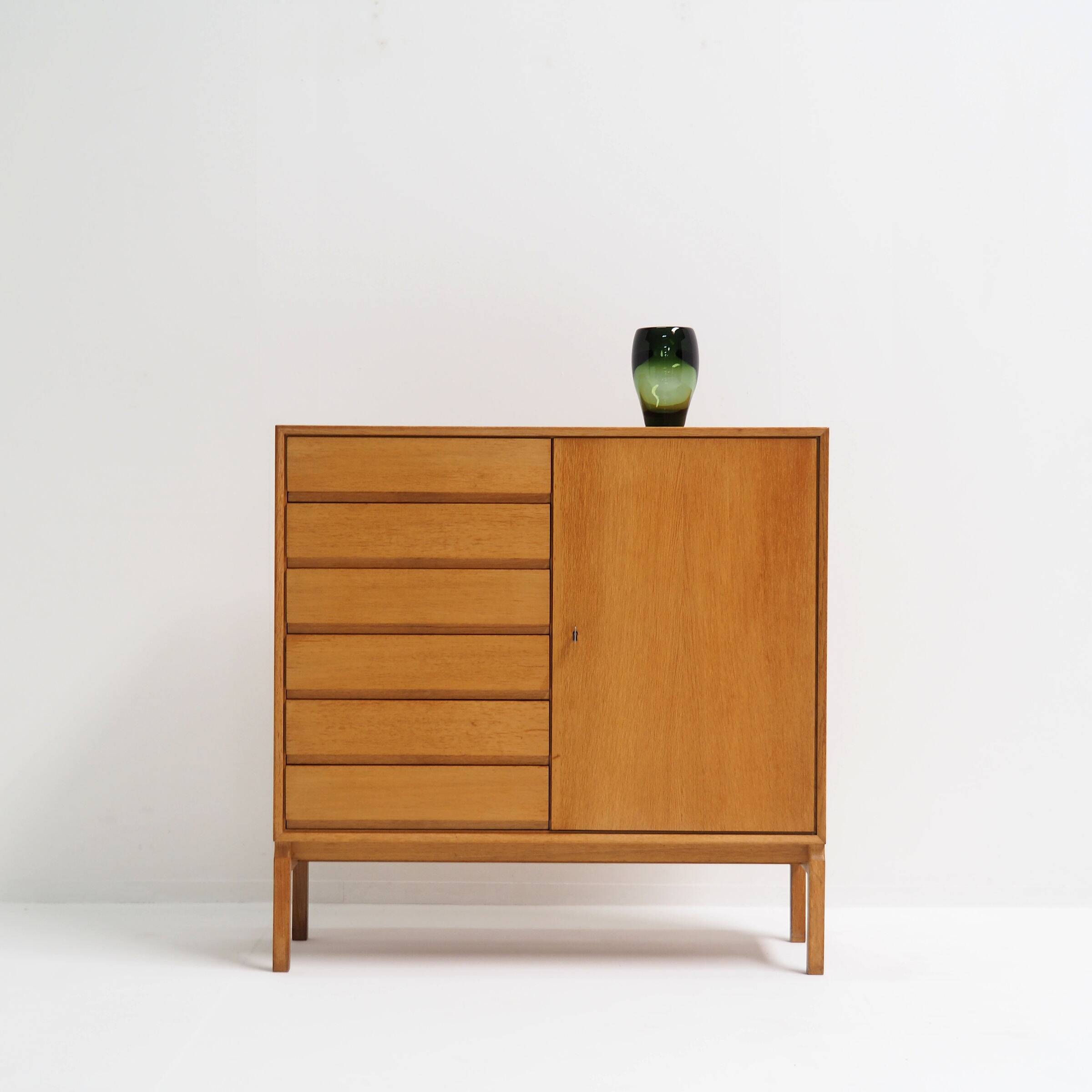 1930s Green Vase by Andries Copier for Glasfabriek Leerdam