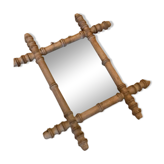 Bamboo barber mirror