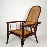 Fischel canned armchair with rack and pinion around 1910