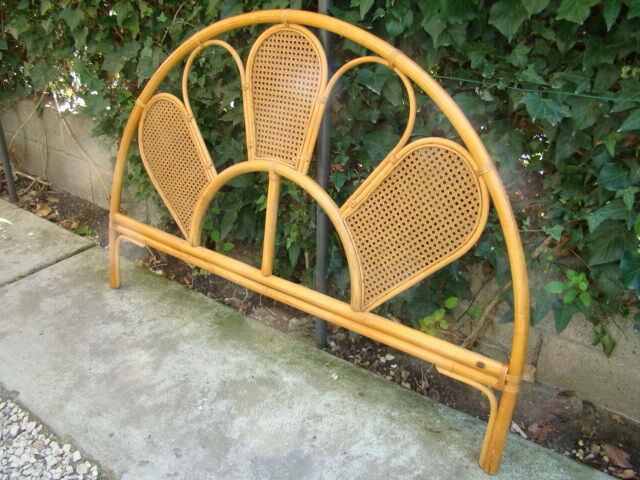 Former braided rattan/wicker headboard
