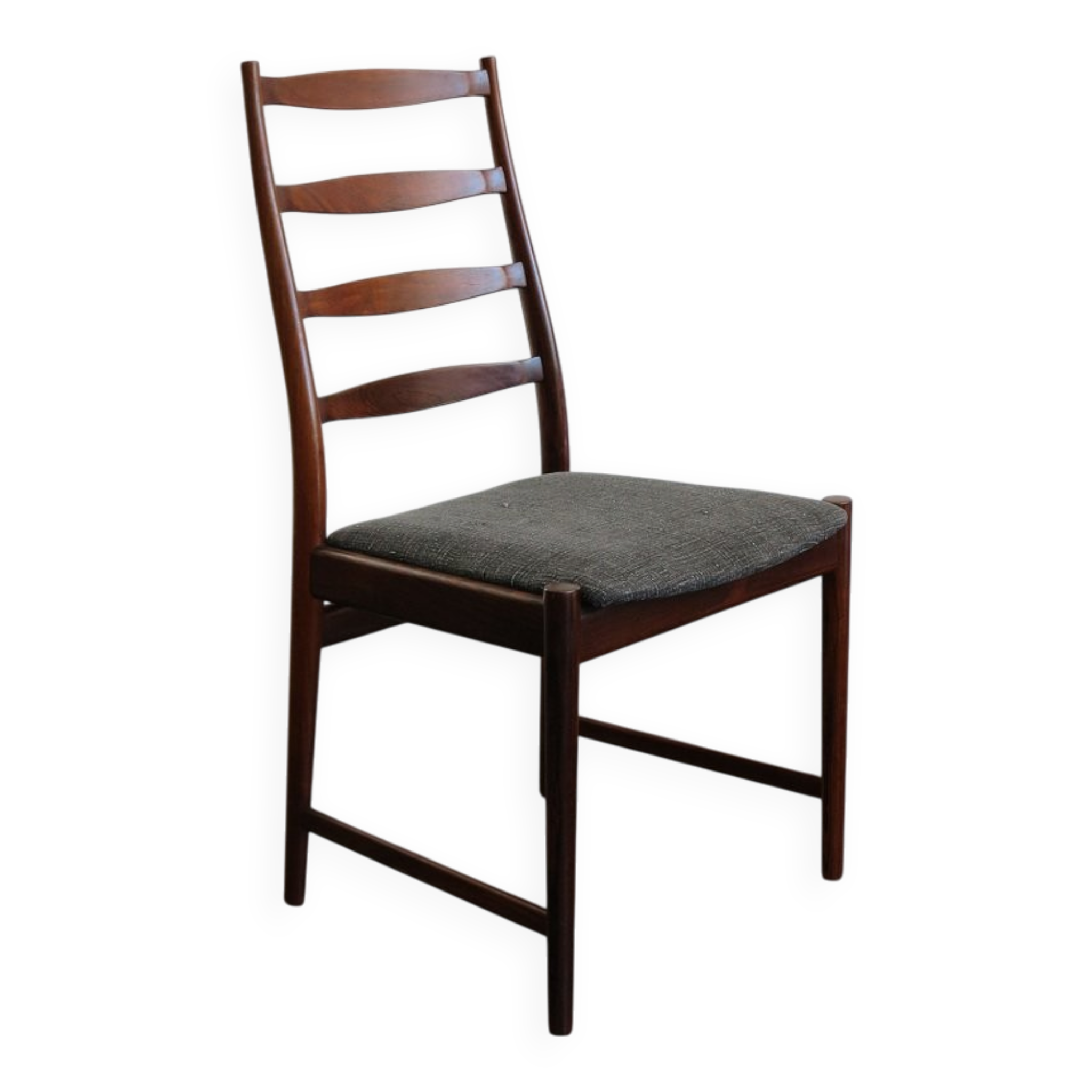 Set of Danish Dark Wood Dining Chairs by Arne Vodder, 1960s