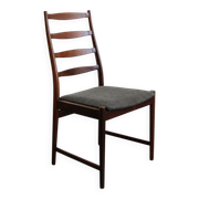 Set of Danish Dark Wood Dining Chairs by Arne Vodder, 1960s
