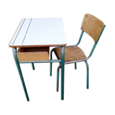 Adult-sized school desk and matching chair