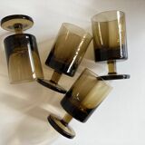 Set of 4 glasses roll 1970