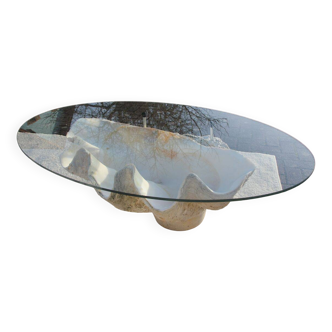 Giant holy water stoup coffee table
