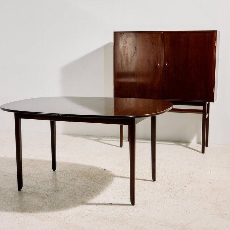 Ensemble de salle à manger Rungstedlund en acajou par Ole Wanscher pour Poul Jeppesen Møbelfabrik, années 1960, ensemble de 8.