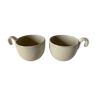 Pair of cups in gres