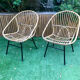Adult rattan armchairs