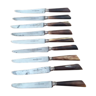 Série de 9  couteaux à fromage