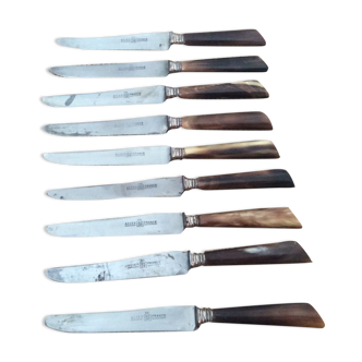 Series of 9 cheese knives