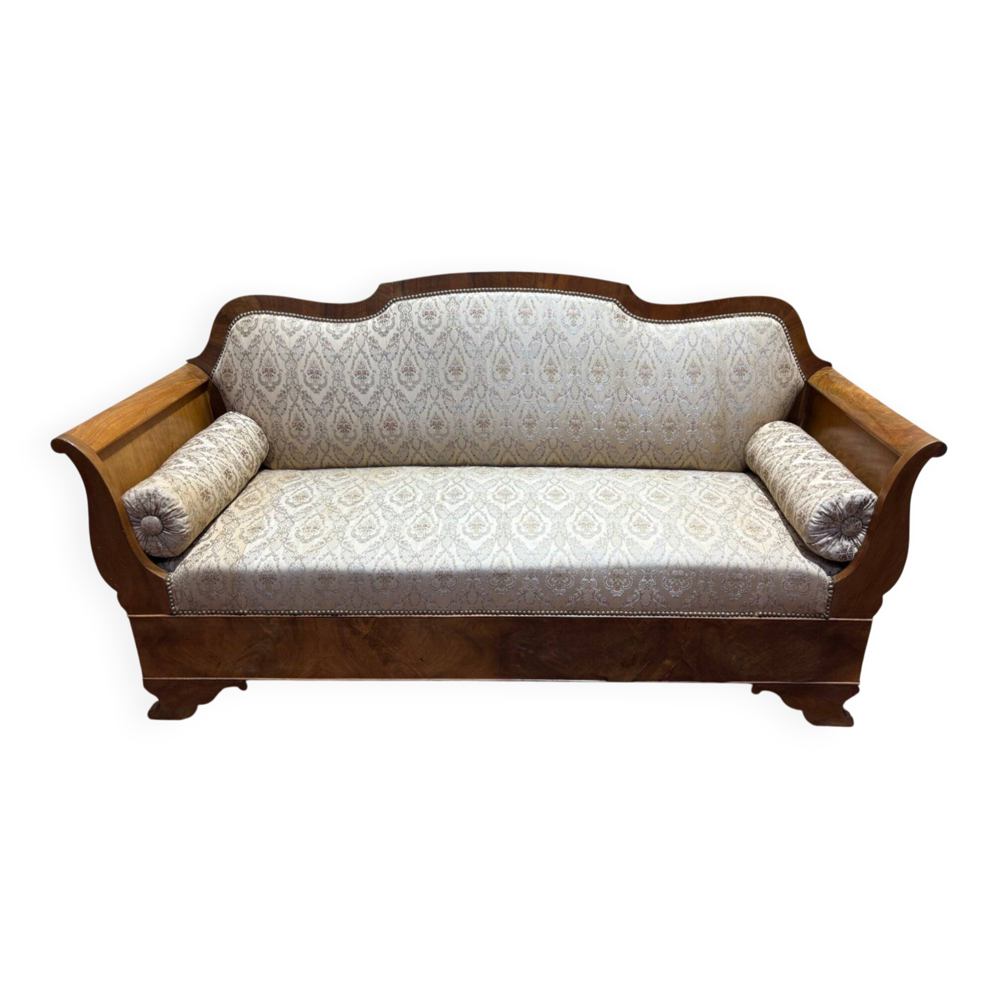 Banquette à crosses de style Louis Philippe