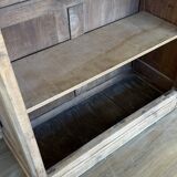 Ancienne armoire bois massif aérogommé