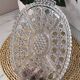 Crystal aperitif plate