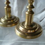 Pair of bronze candlesticks 19th century