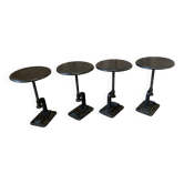 4 tabourets réglables noirs