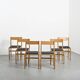 Chaise en Acajou Blond par André Sornay, circa 1960
