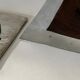 Large brushed metal (aluminum) pocket, 20th century design
