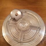 Plat de service apéritif argent