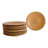Set de 10 assiettes à dessert gres chantilly longchamp france