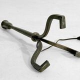 Wrought iron tripod table lamp