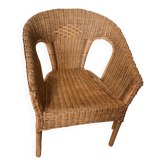Natural wicker/rattan armchair