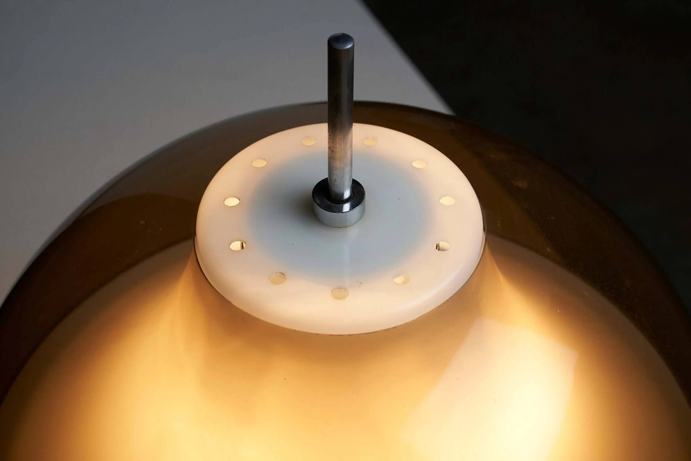 Mushroom space age table lamp by Elio Martinelli for Kontakt Leuchten