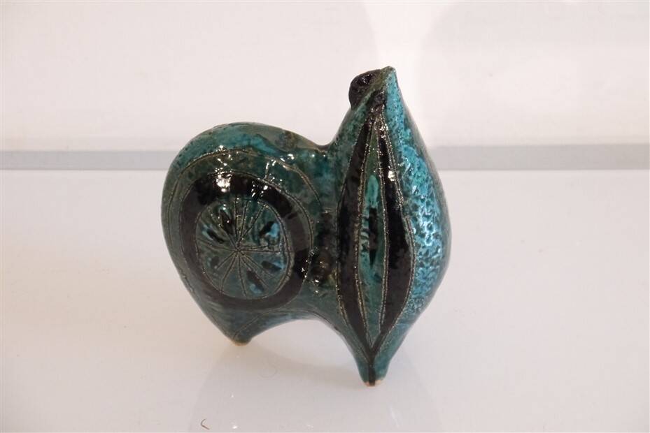 Stylized ceramic rooster by Aldo Londi for Bitossi