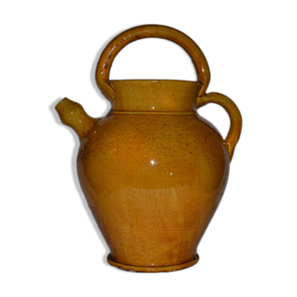 Gargoulette or pitcher in water in Earth enamelled Dieulefit 1930