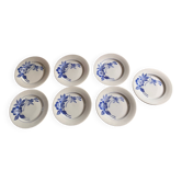 Set of 7 plates Digoin Sarreguemines