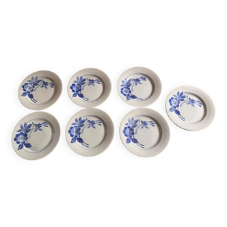 Lot de 7 assiettes Digoin Sarreguemines