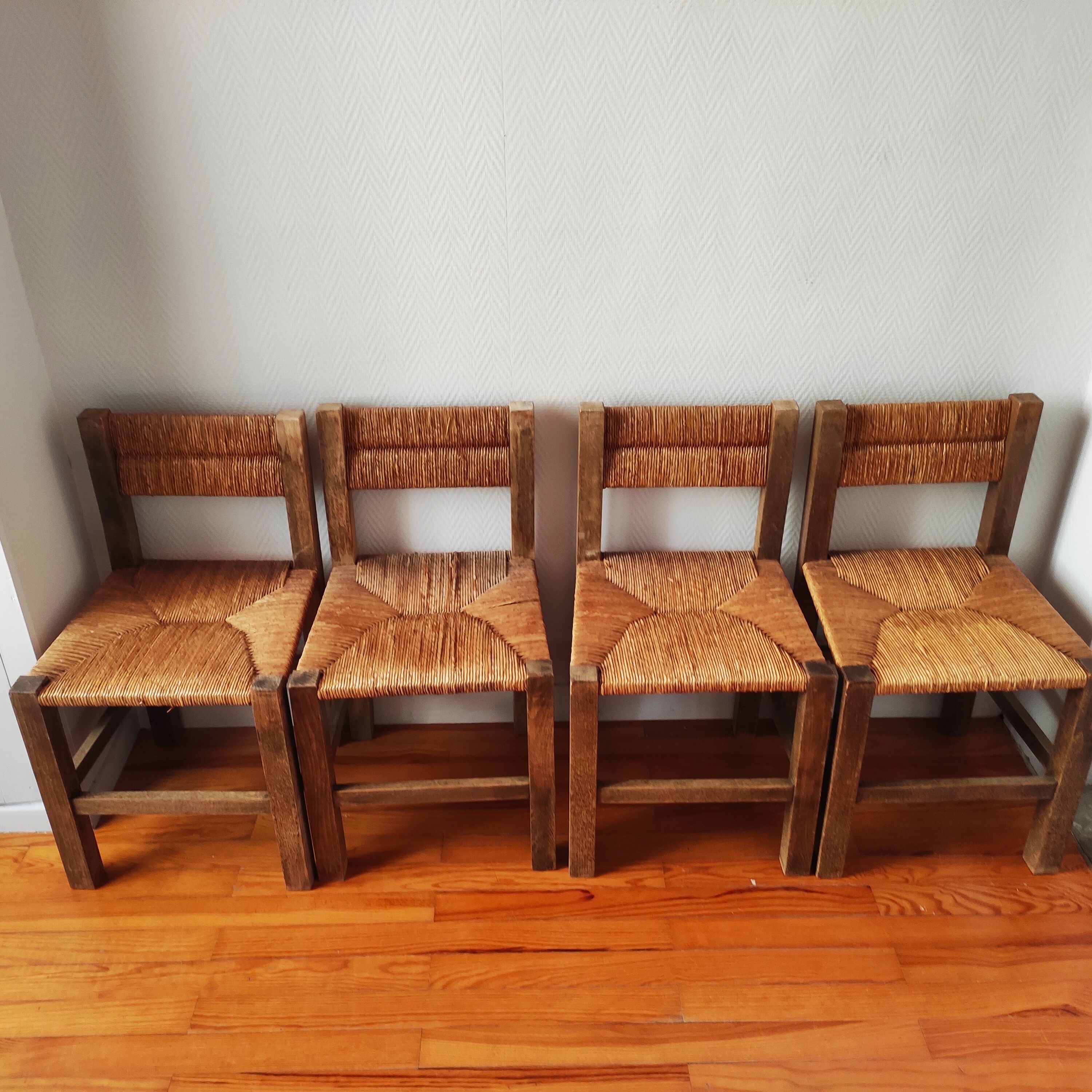 Vintage brutalist chairs 1950